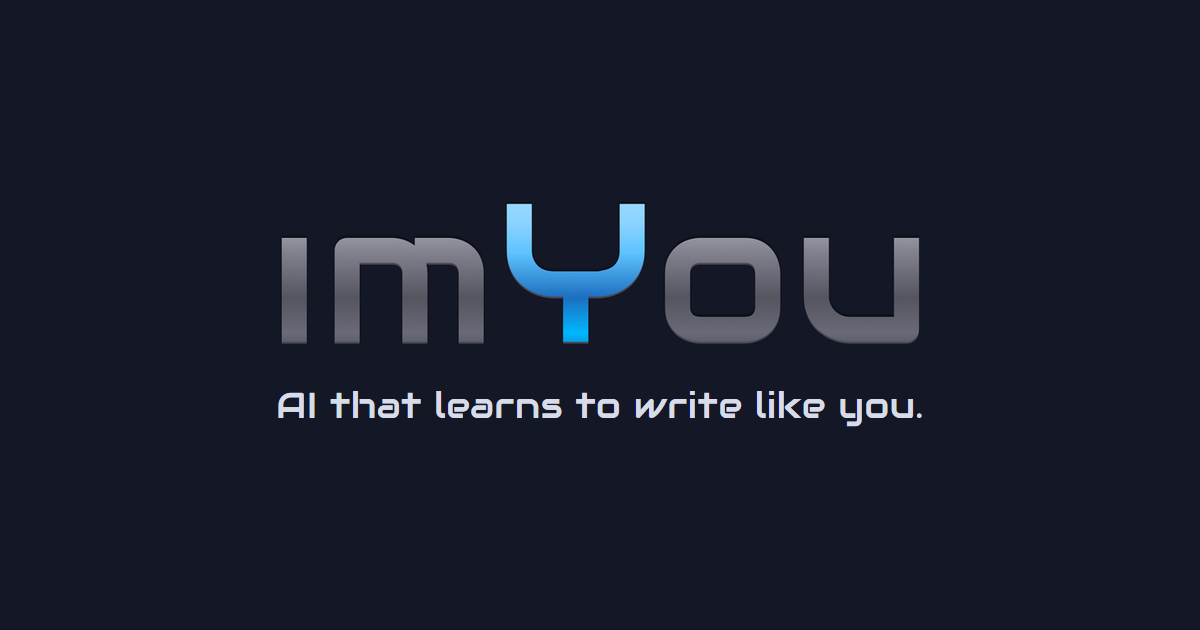 imYou - AI writing assistant that learns to write like you logo